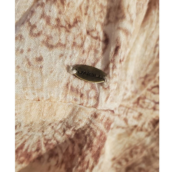 NWT! O'Neill Pink Print Lightweight Summer Handkerchief Hem Dress Size M (Youth) - Picture 4 of 9